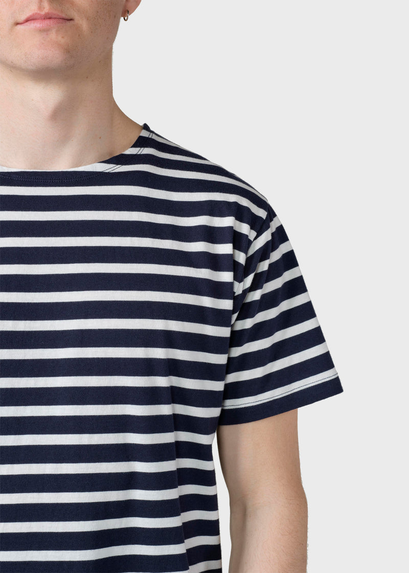 Klitmøller Collective ApS Albert tee T-Shirts Navy/cream