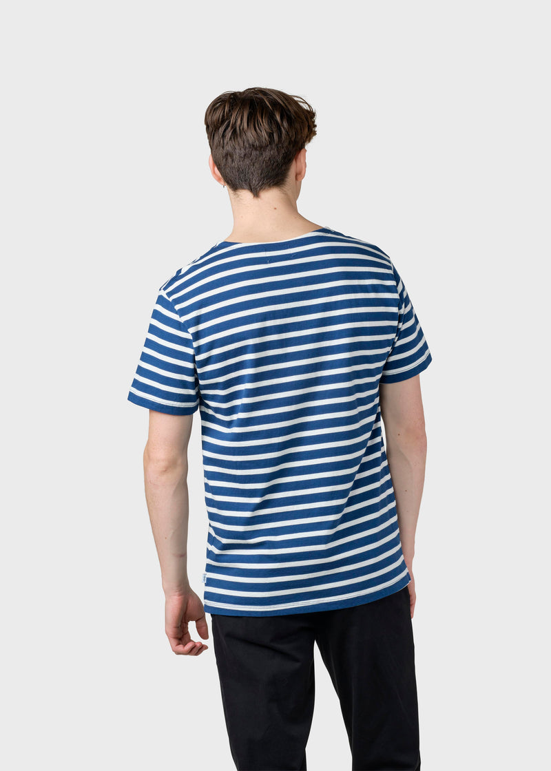 Klitmøller Collective ApS Albert tee T-Shirts Ocean/cream