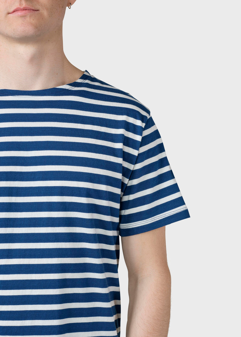 Klitmøller Collective ApS Albert tee T-Shirts Ocean/cream