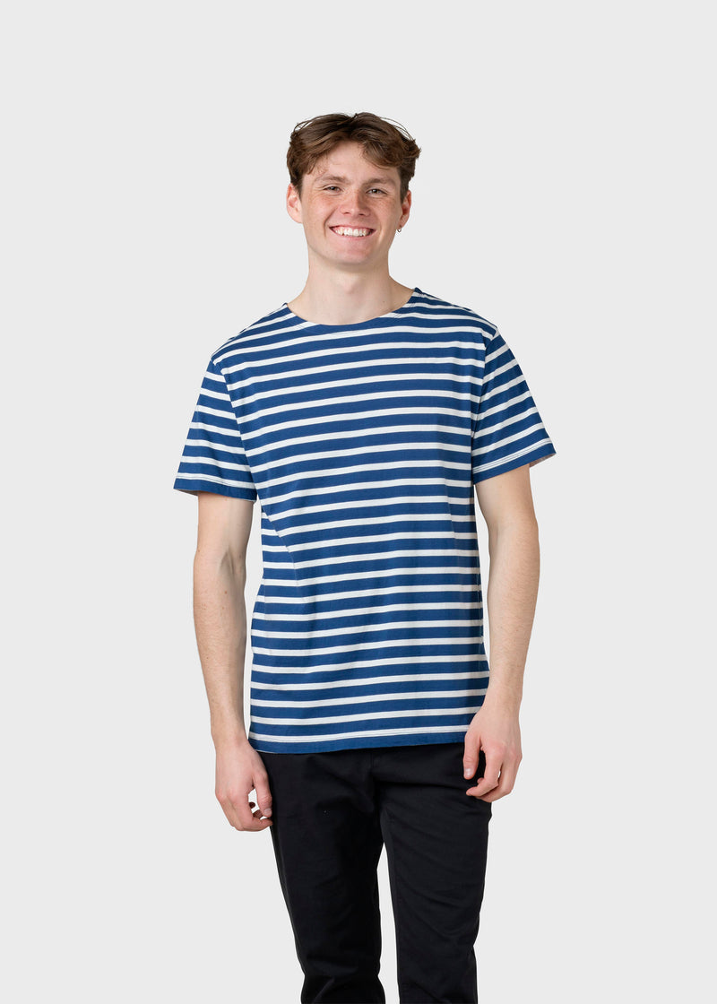 Klitmøller Collective ApS Albert tee T-Shirts Ocean/cream