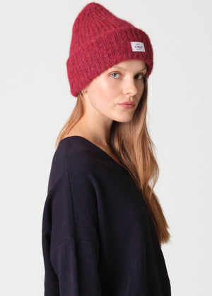 Klitmøller Collective ApS Alpaca beanie Beanies Burgundy