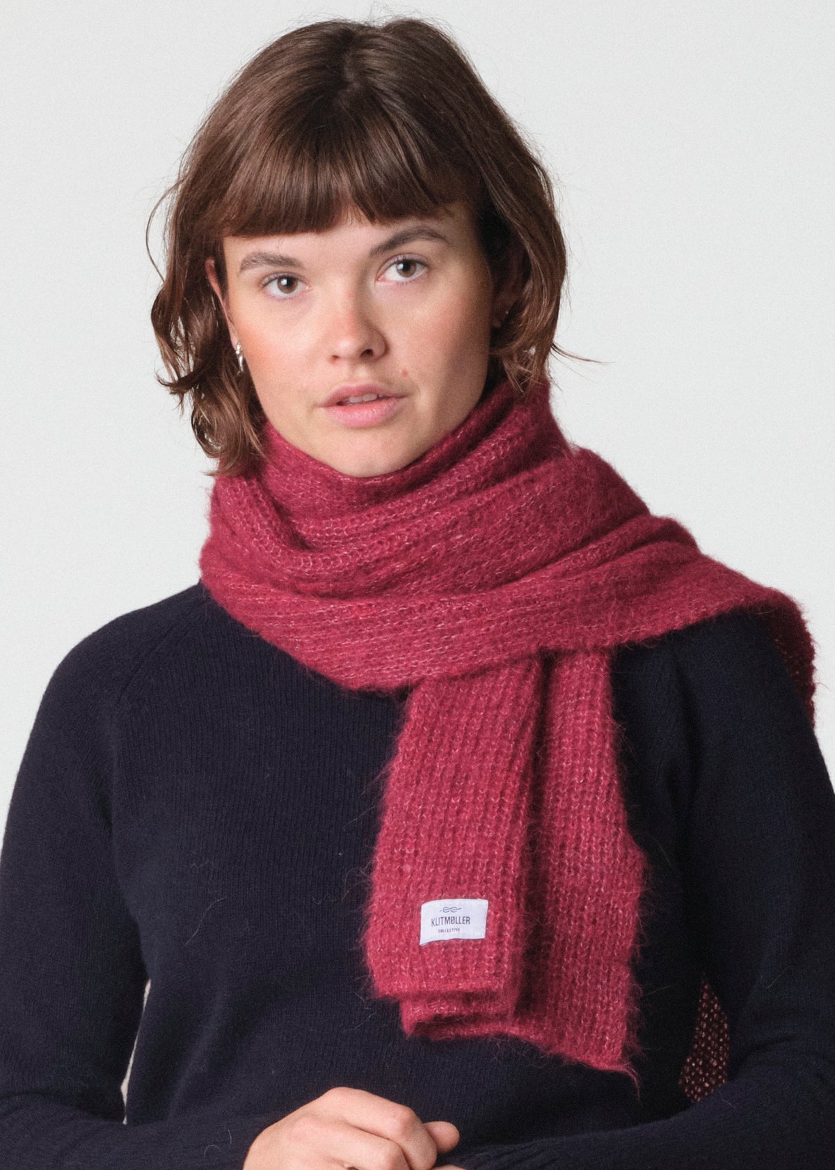 Klitmøller Collective ApS Alpaca scarf Beanies Burgundy