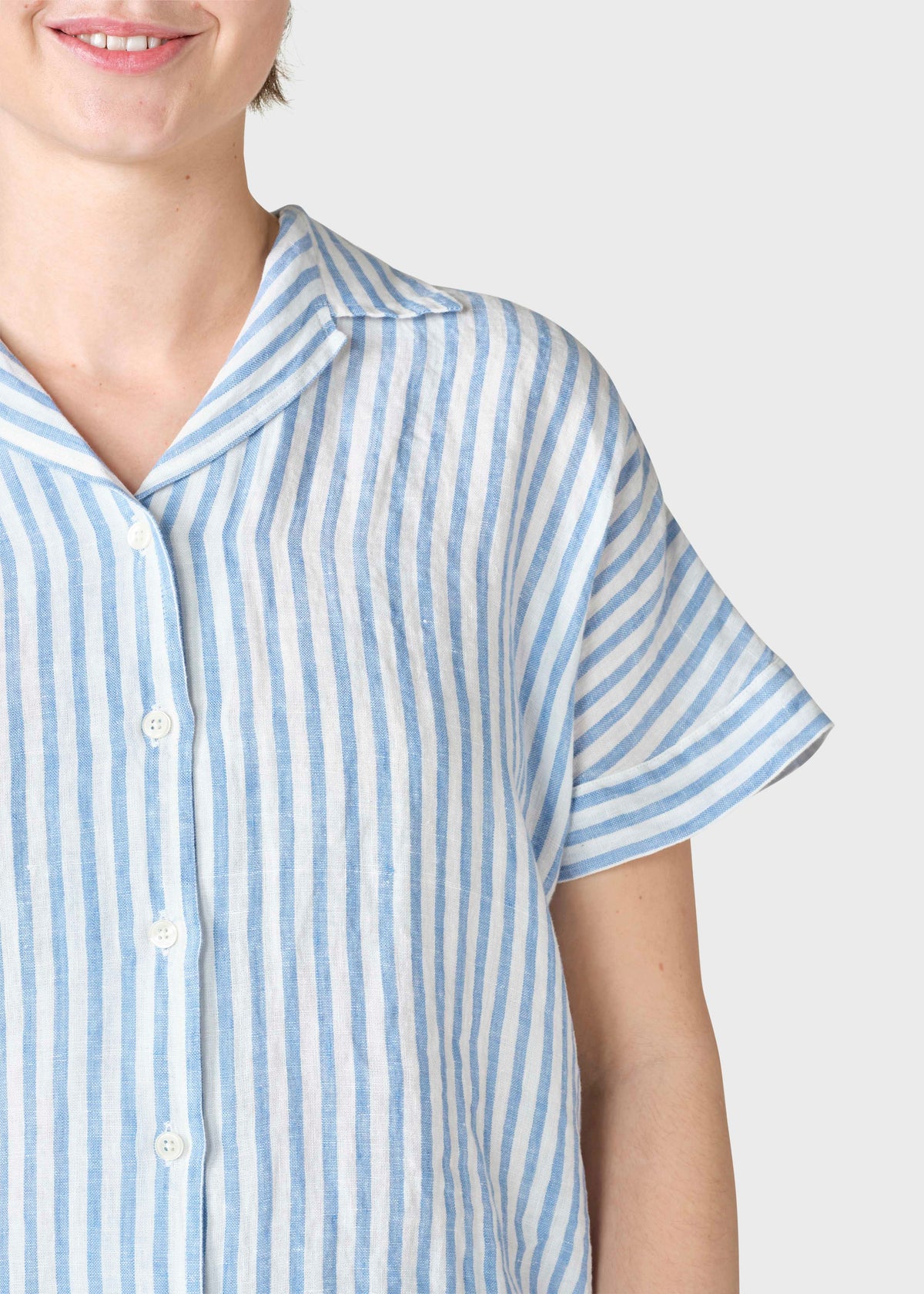 Klitmøller Collective ApS Amanda shirt Shirts Cream/light blue