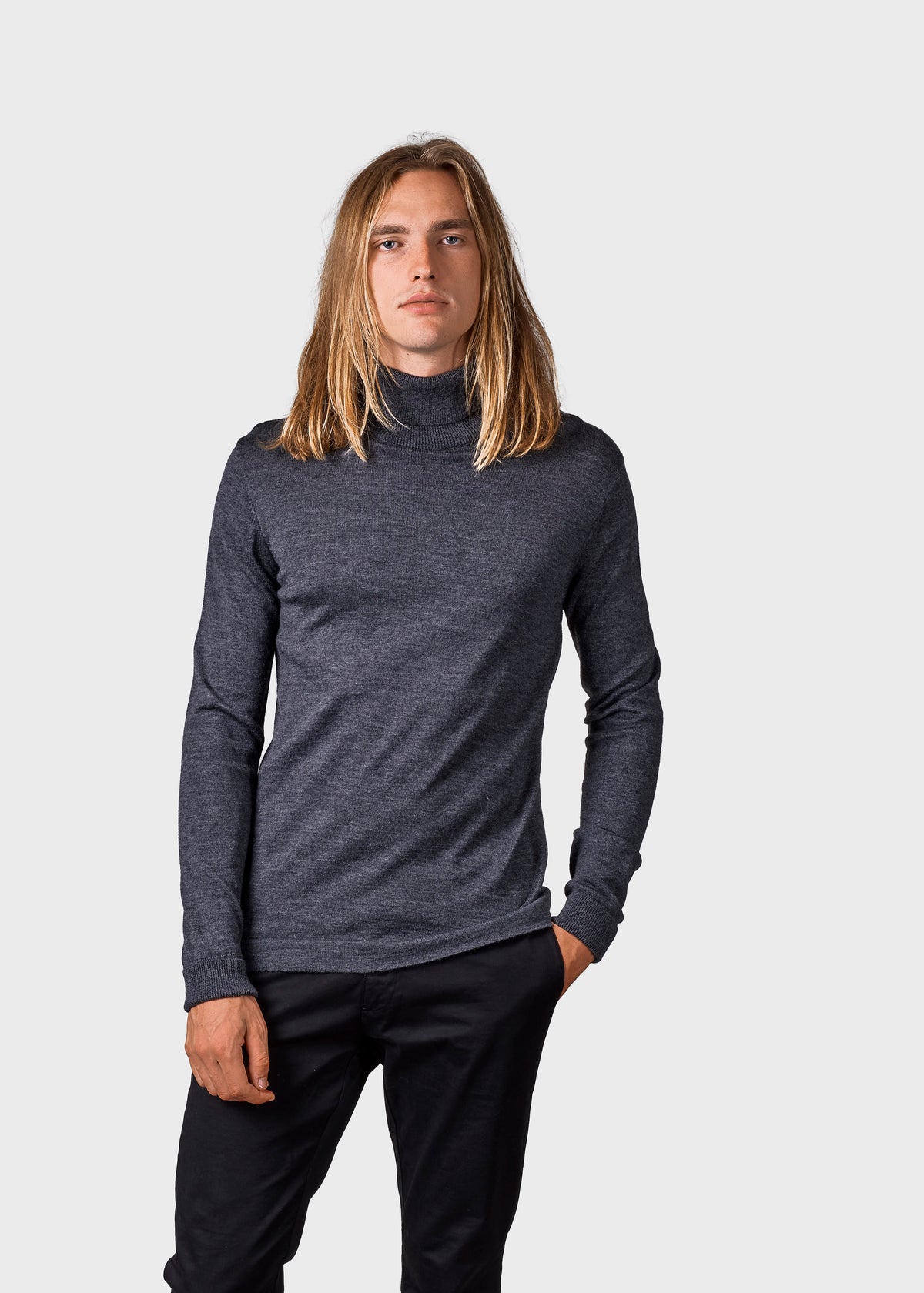 Klitmøller Collective ApS Anders knit Knitted sweaters Anthracite