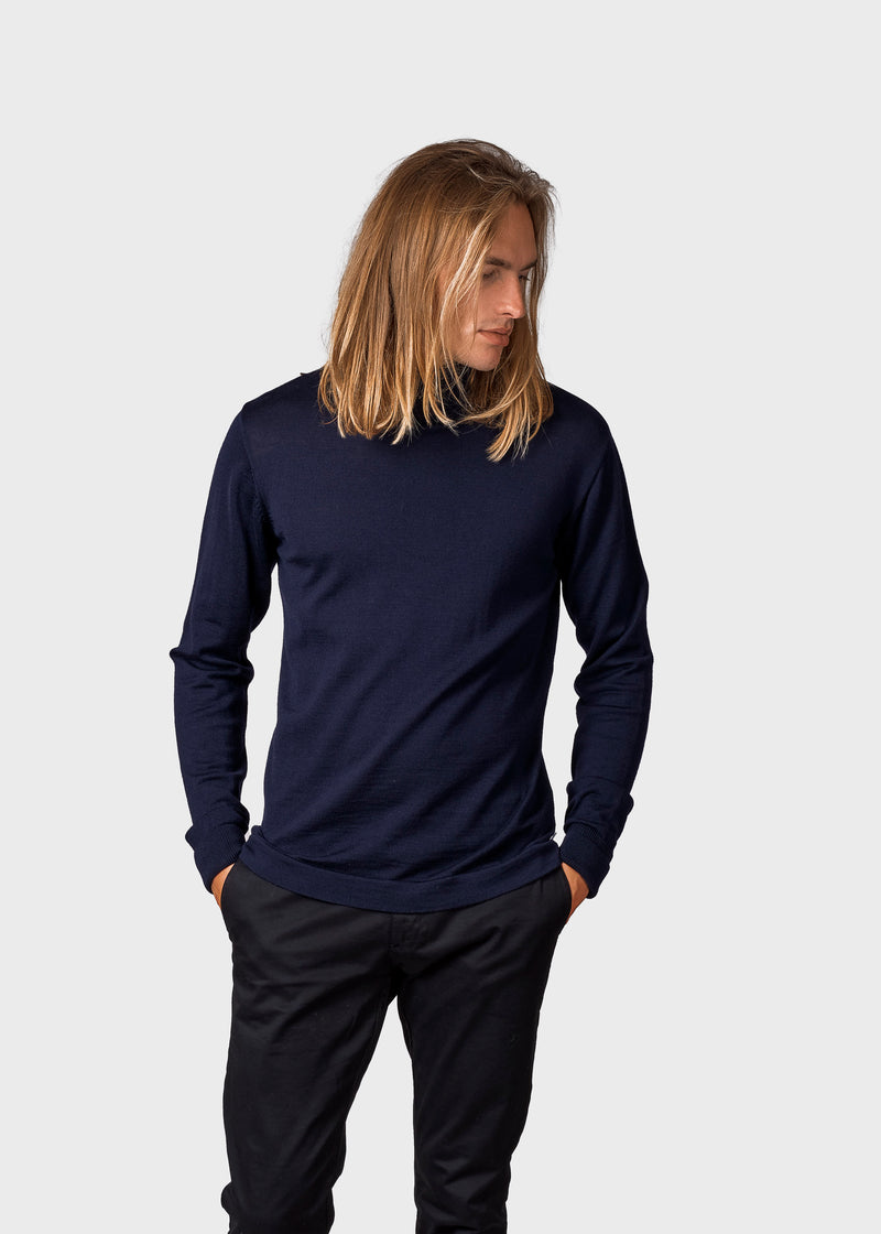 Klitmøller Collective ApS Anders knit Knitted sweaters Navy