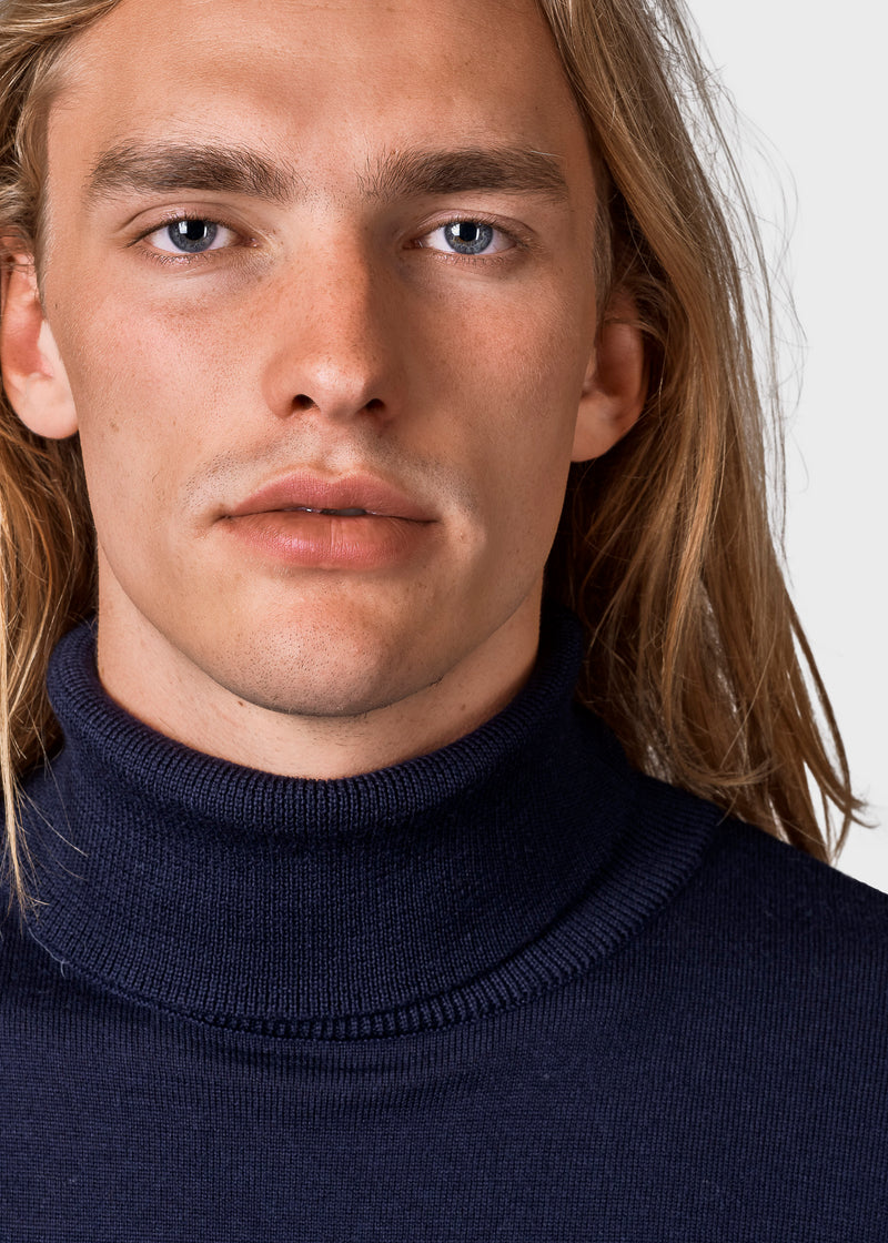 Klitmøller Collective ApS Anders knit Knitted sweaters Navy