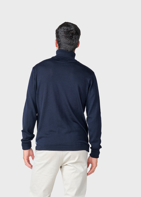 Klitmøller Collective ApS Anders knit Knitted sweaters Navy
