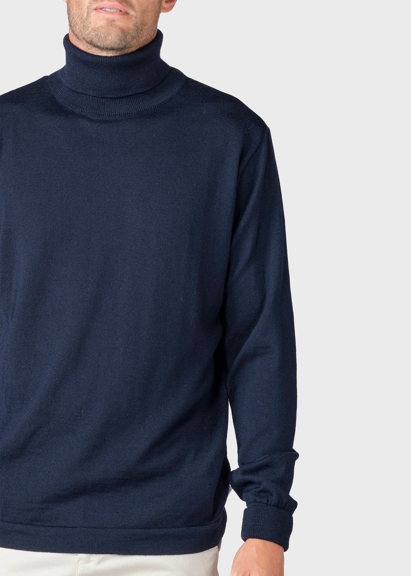 Klitmøller Collective ApS Anders knit Knitted sweaters Navy