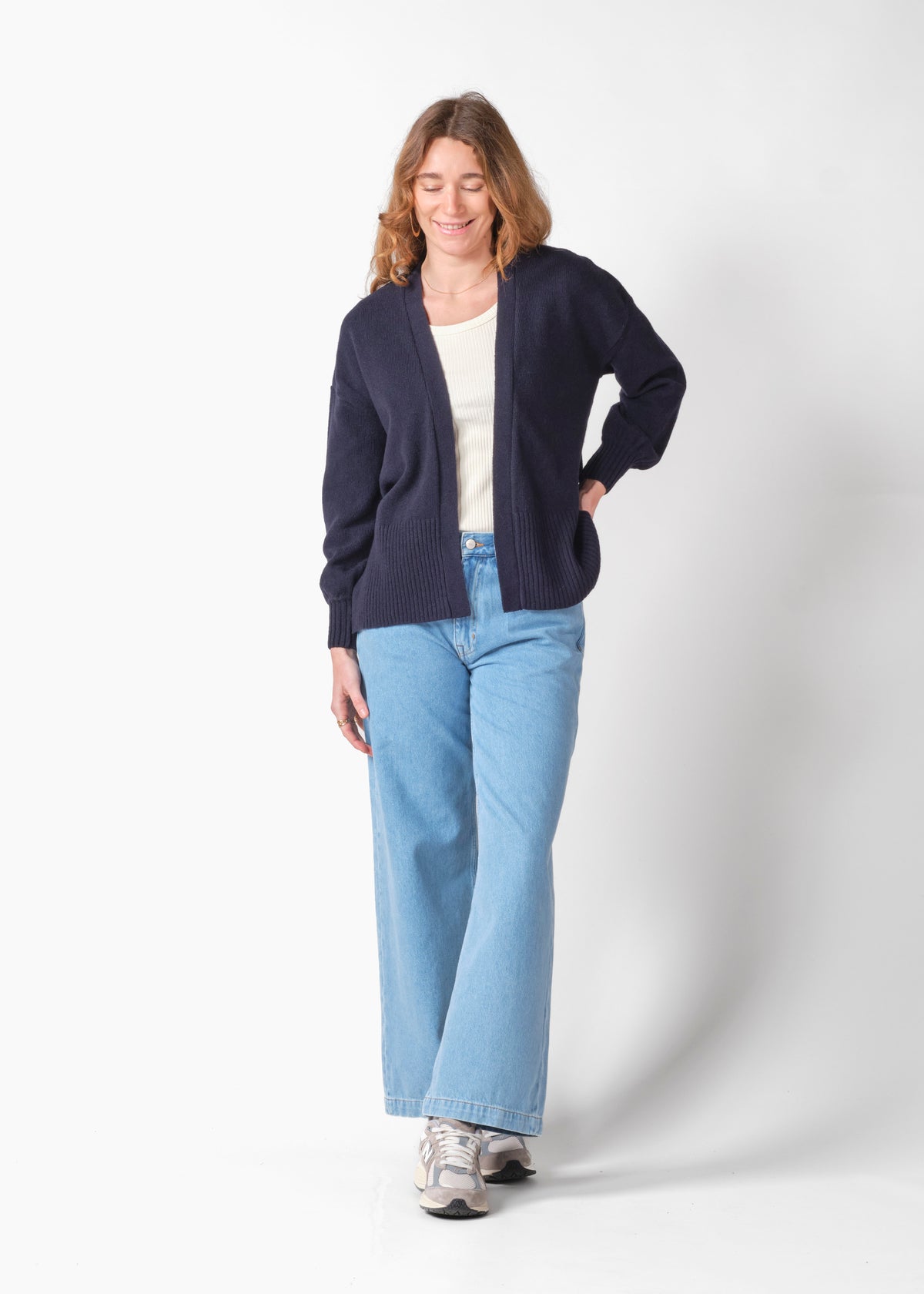 Klitmøller Collective ApS Annemarie cardigan knit Knitted sweaters Navy