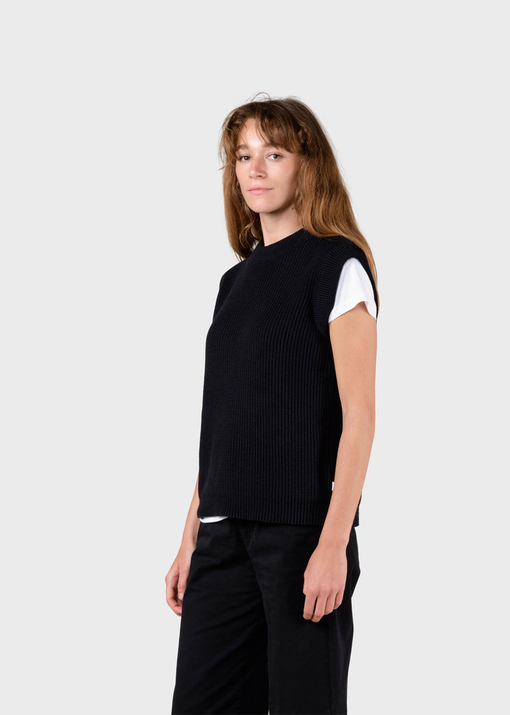 Aurora knit vest - Black