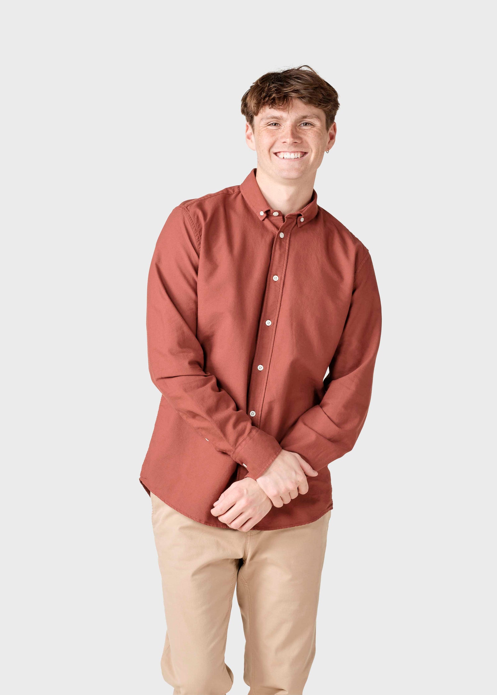 Basic shirt - Terracotta – klitmollercollective.com