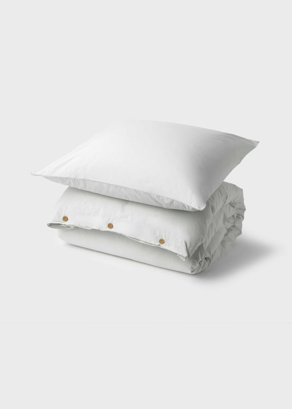 Klitmøller Collective Home Bed set - Plain - 140 x 200 + 80 x 80 Textiles White