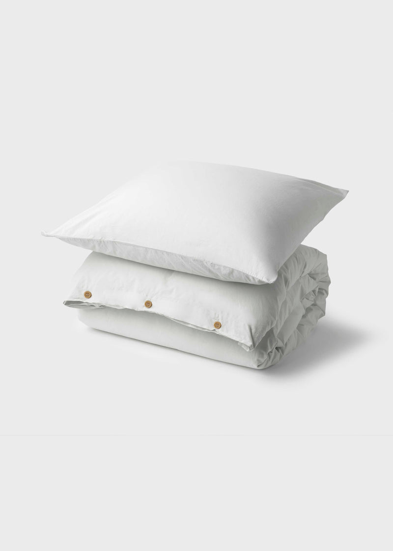 Klitmøller Collective Home Bed set - Plain - 140 x 200 + 80 x 80 Textiles White