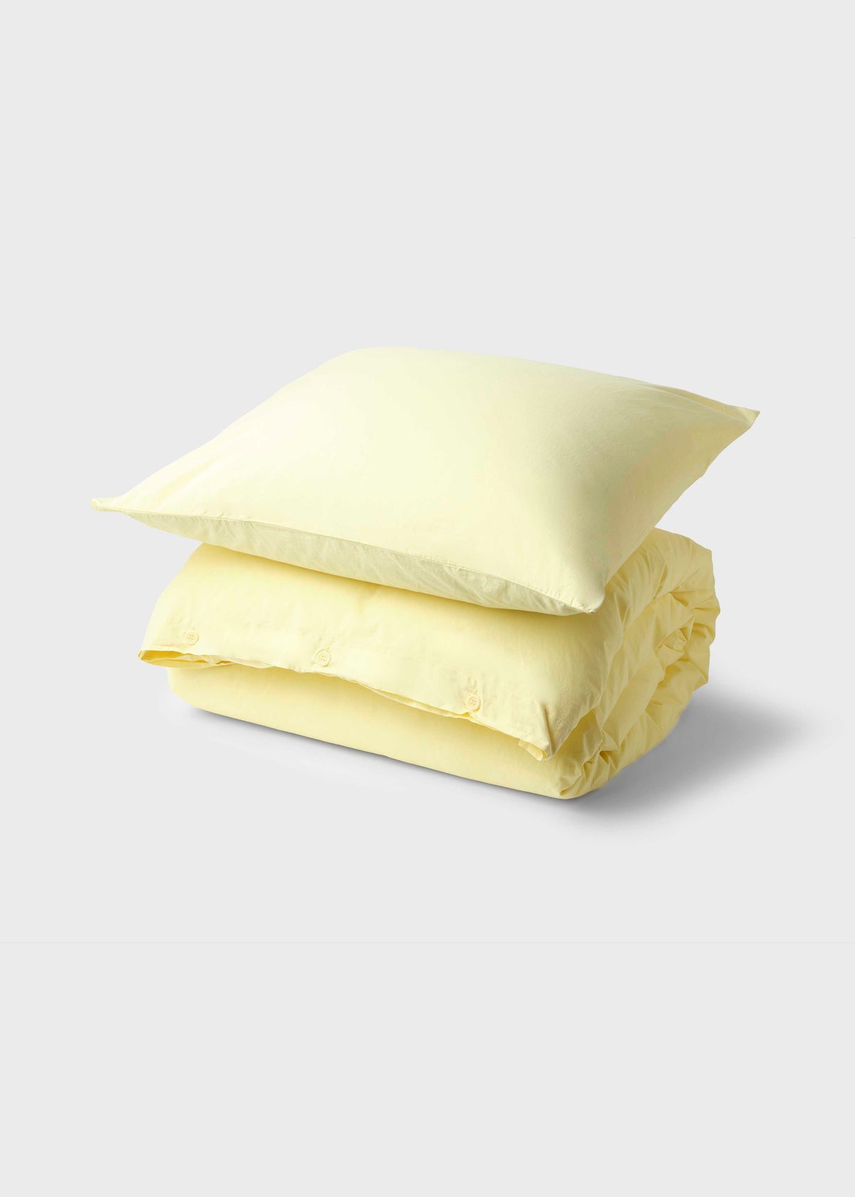 Klitmøller Collective Home Bed set - Plain - 140 x 220 + 60 x 70 Textiles Lemon sorbet