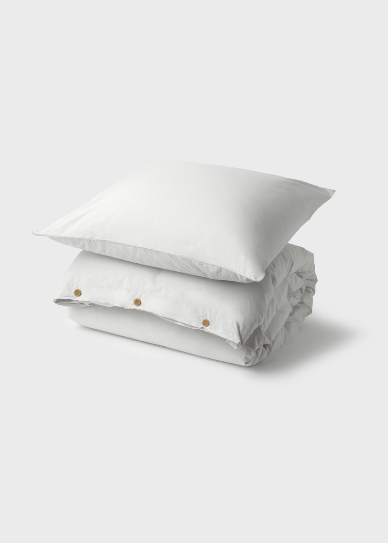 Klitmøller Collective Home Bed set - Plain - 140 x 220 + 80 x 80 Textiles White