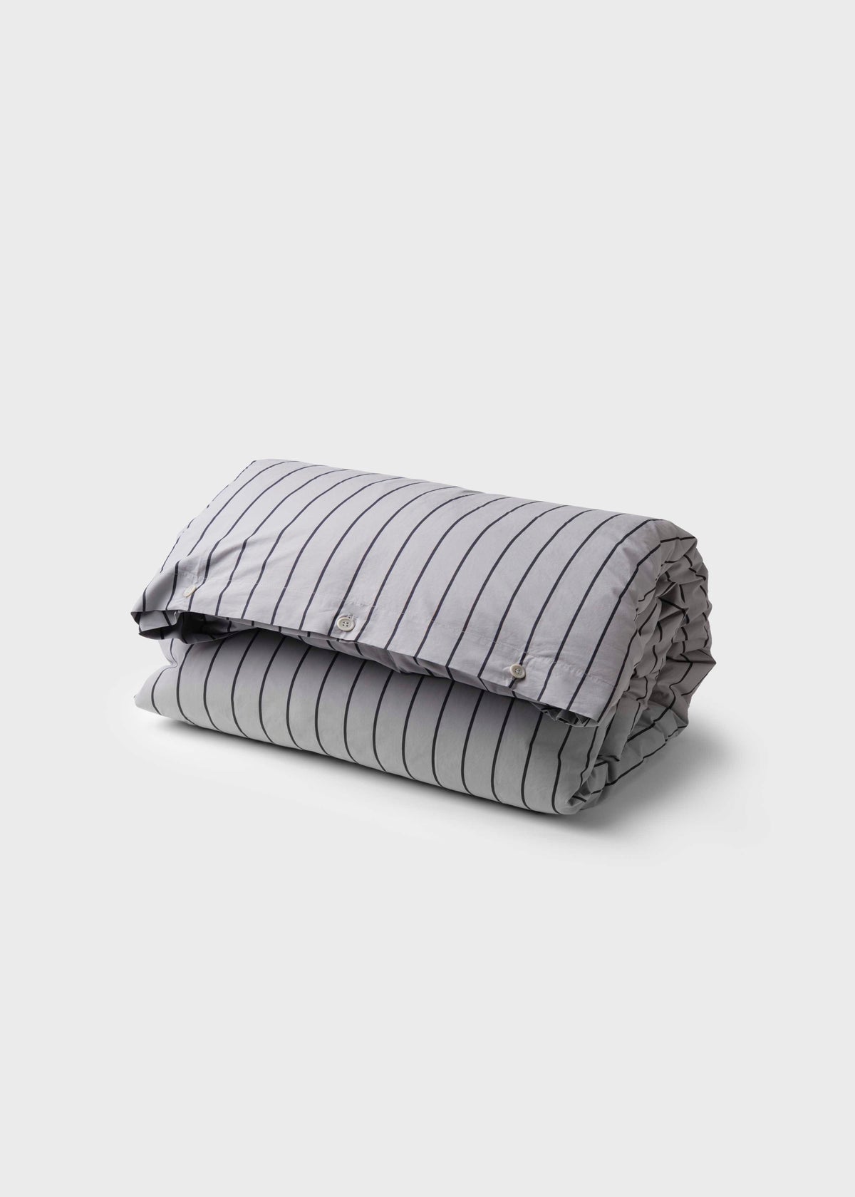 Klitmøller Collective Home Bed set - Striped - 140 x 220 + 60 x 70 Textiles Pastel grey/navy