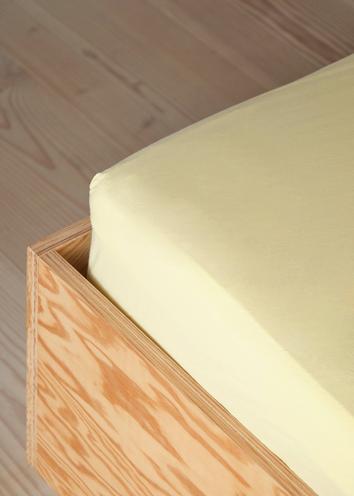 Klitmøller Collective Home Bed sheet 90 x 200 x 30 Textiles Lemon sorbet