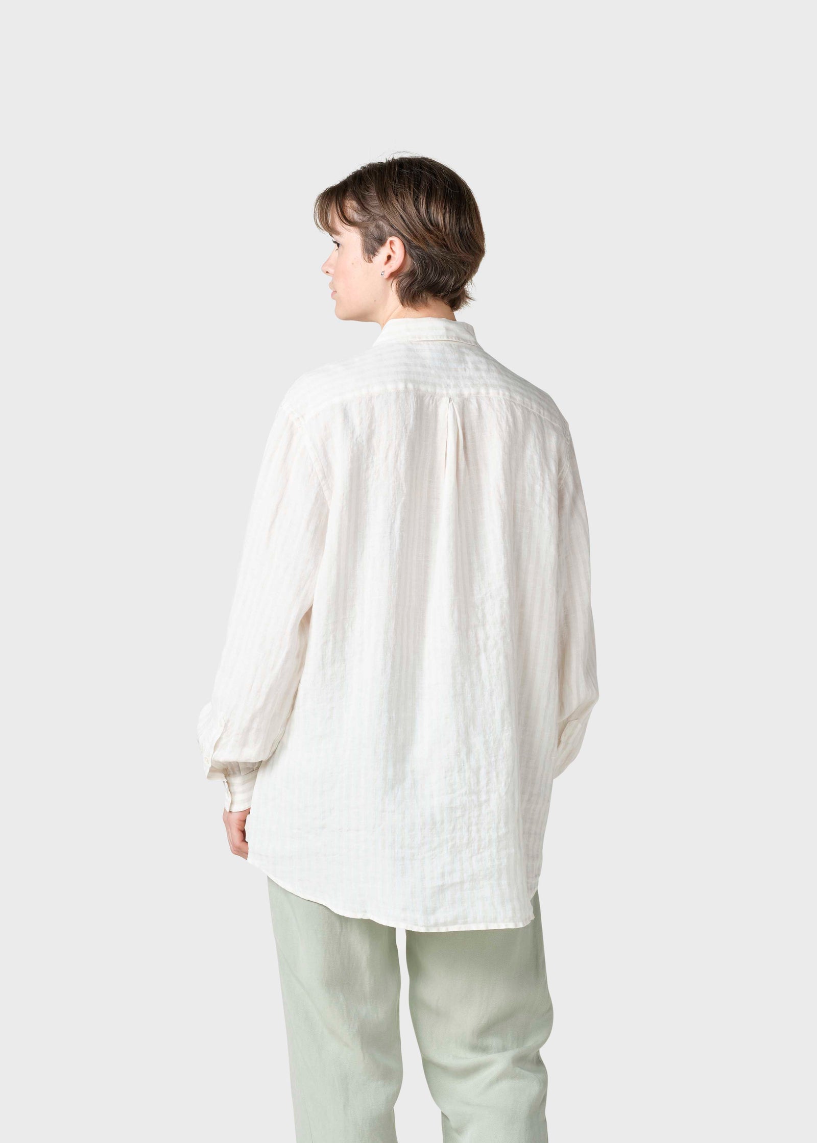 Belinda linen shirt - Cream/sand – klitmollercollective.com