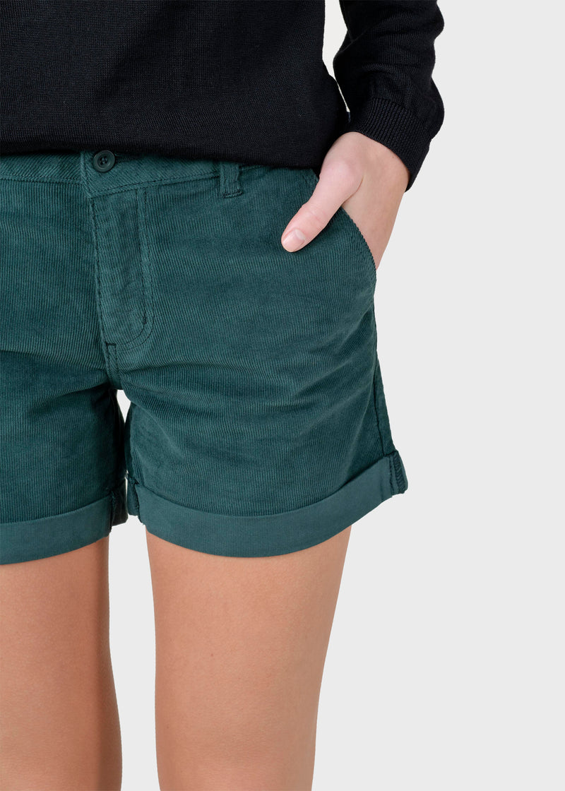 Klitmøller Collective ApS Bella cord shorts Walkshorts Moss Green