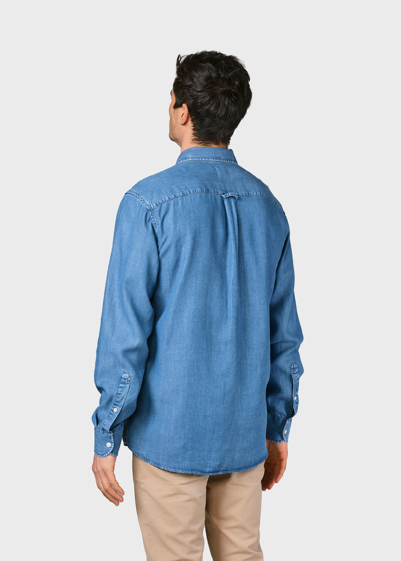 Klitmøller Collective ApS Benjamin chambrey shirt Shirts Light blue