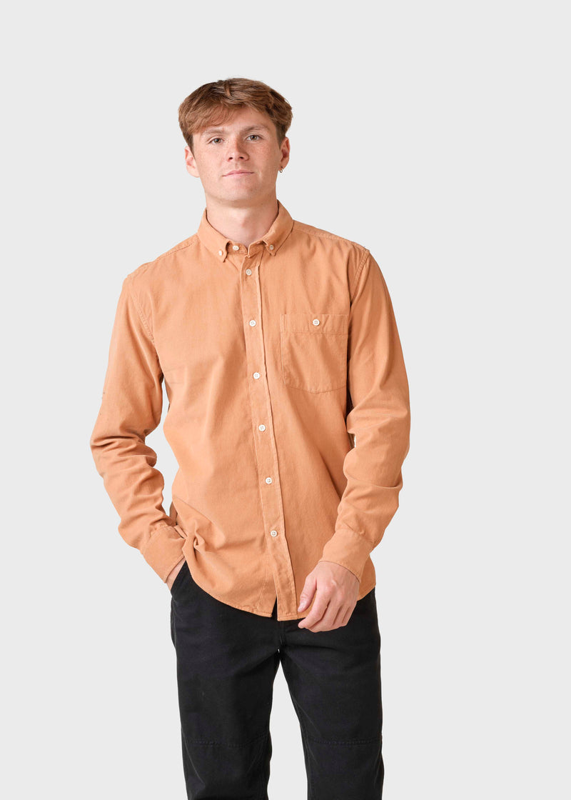 Klitmøller Collective ApS Benjamin corduroy shirt Shirts Camel