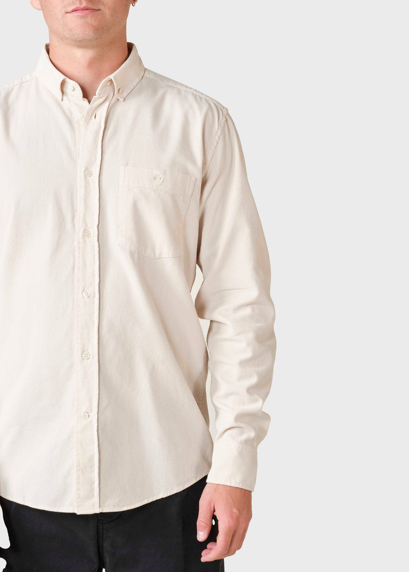 Klitmøller Collective ApS Benjamin corduroy shirt Shirts Pastel sand