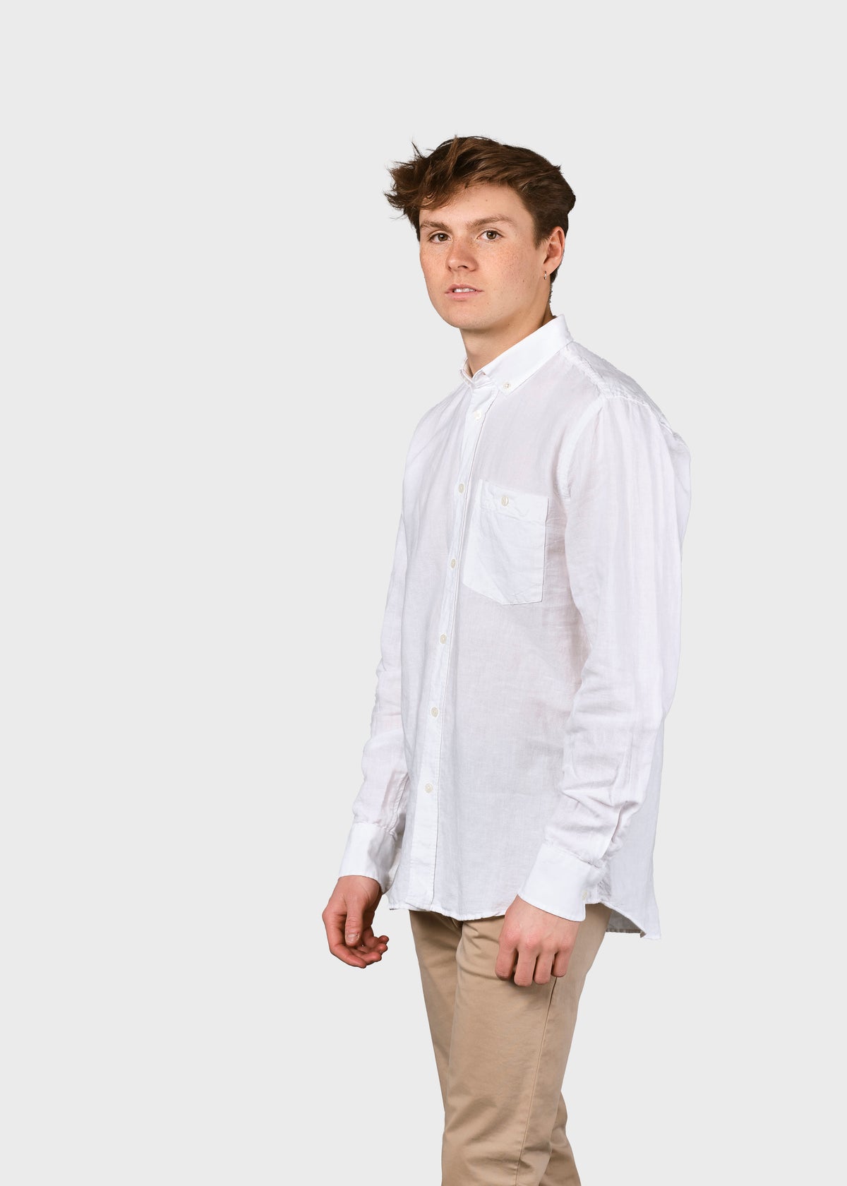 Klitmøller Collective ApS Benjamin linen shirt OCS Shirts White