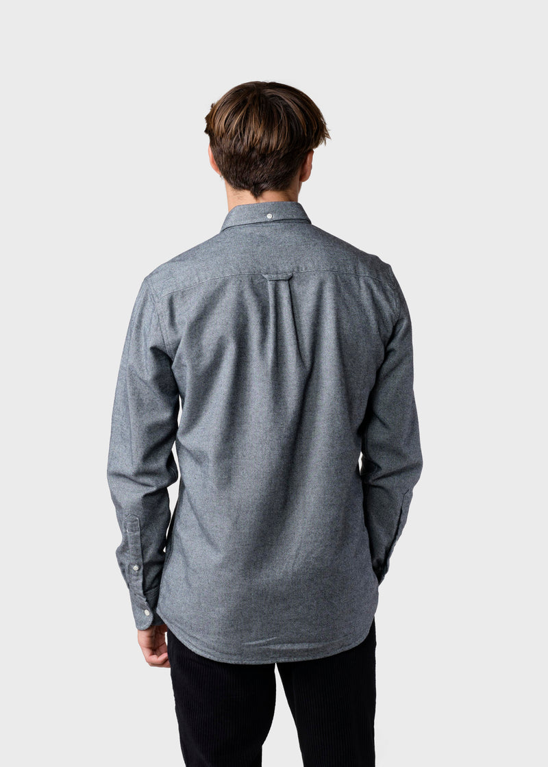 Klitmøller Collective ApS Benjamin lumber shirt Shirts Grey melange