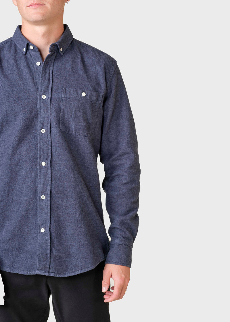 Klitmøller Collective ApS Benjamin lumber shirt Shirts Navy overdye