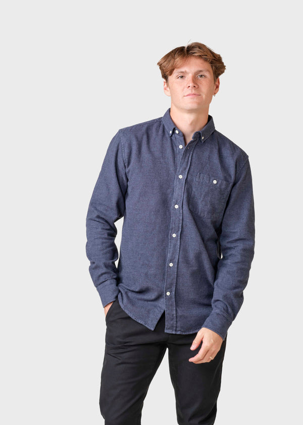 Klitmøller Collective ApS Benjamin lumber shirt Shirts Navy overdye