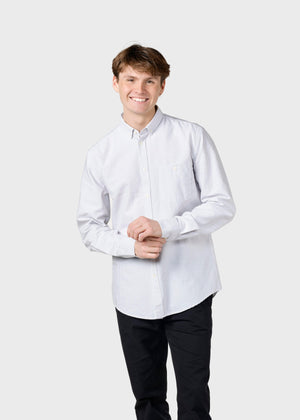 Klitmøller Collective ApS Benjamin striped shirt Shirts White/sand