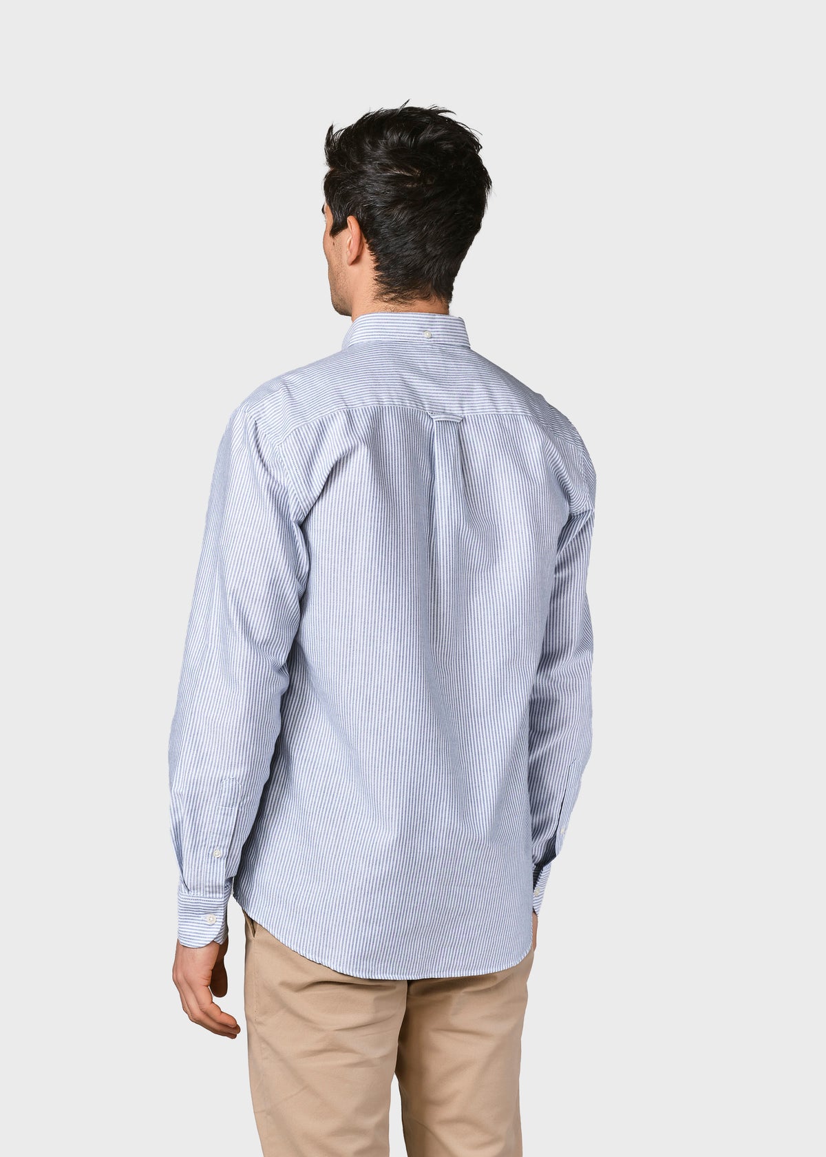 Klitmøller Collective ApS Benjamin striped shirt GOTS Shirts White/navy