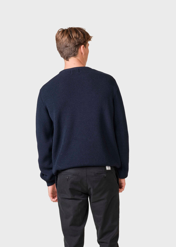 Klitmøller Collective ApS Benny knit Knitted sweaters Navy