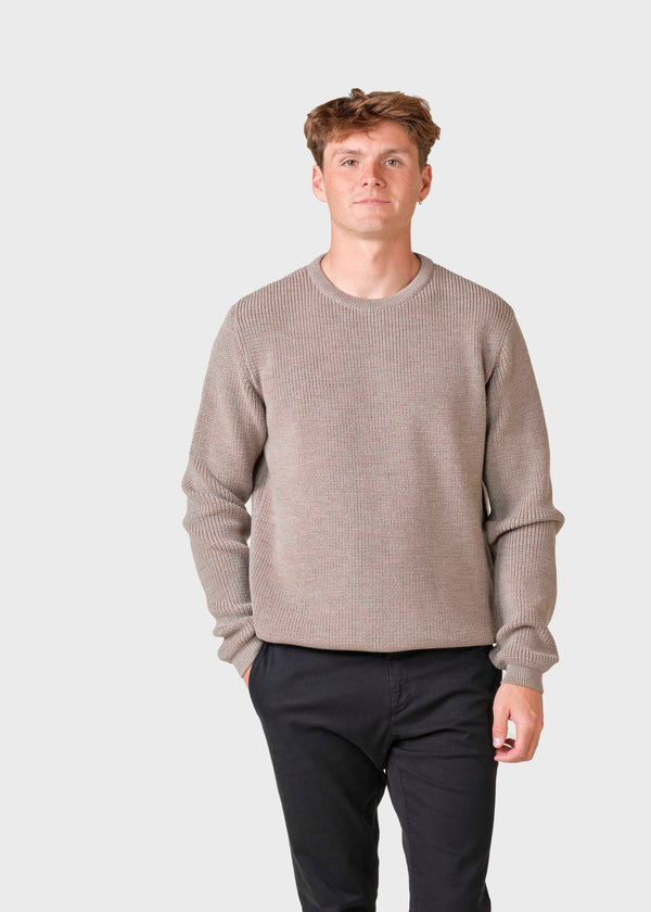 Klitmøller Collective ApS Benny knit Knitted sweaters Sand