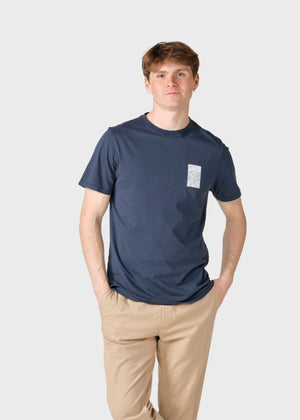 Klitmøller Collective ApS Bertil tee T-Shirts Navy