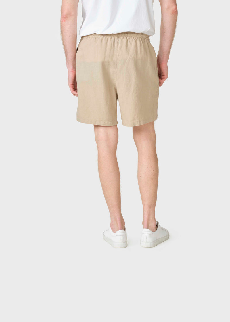 Klitmøller Collective ApS Bertram linen shorts Walkshorts Sand