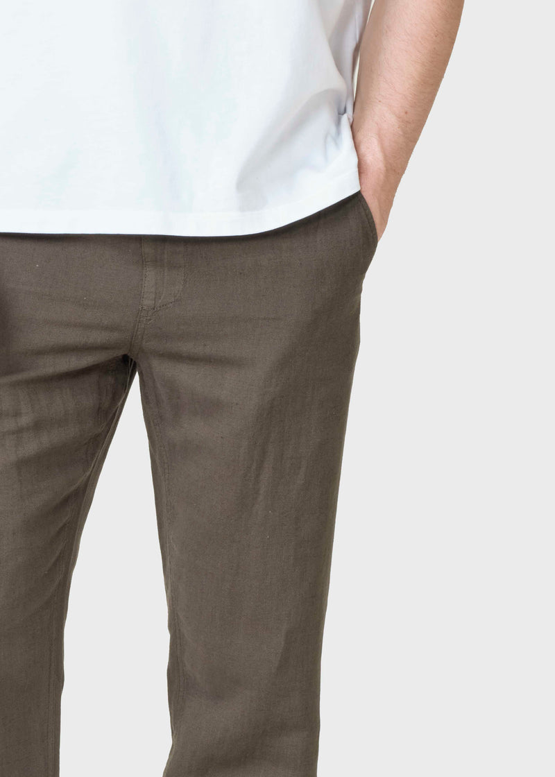 Klitmøller Collective ApS Birger Cotton/Linen pants Pants Olive