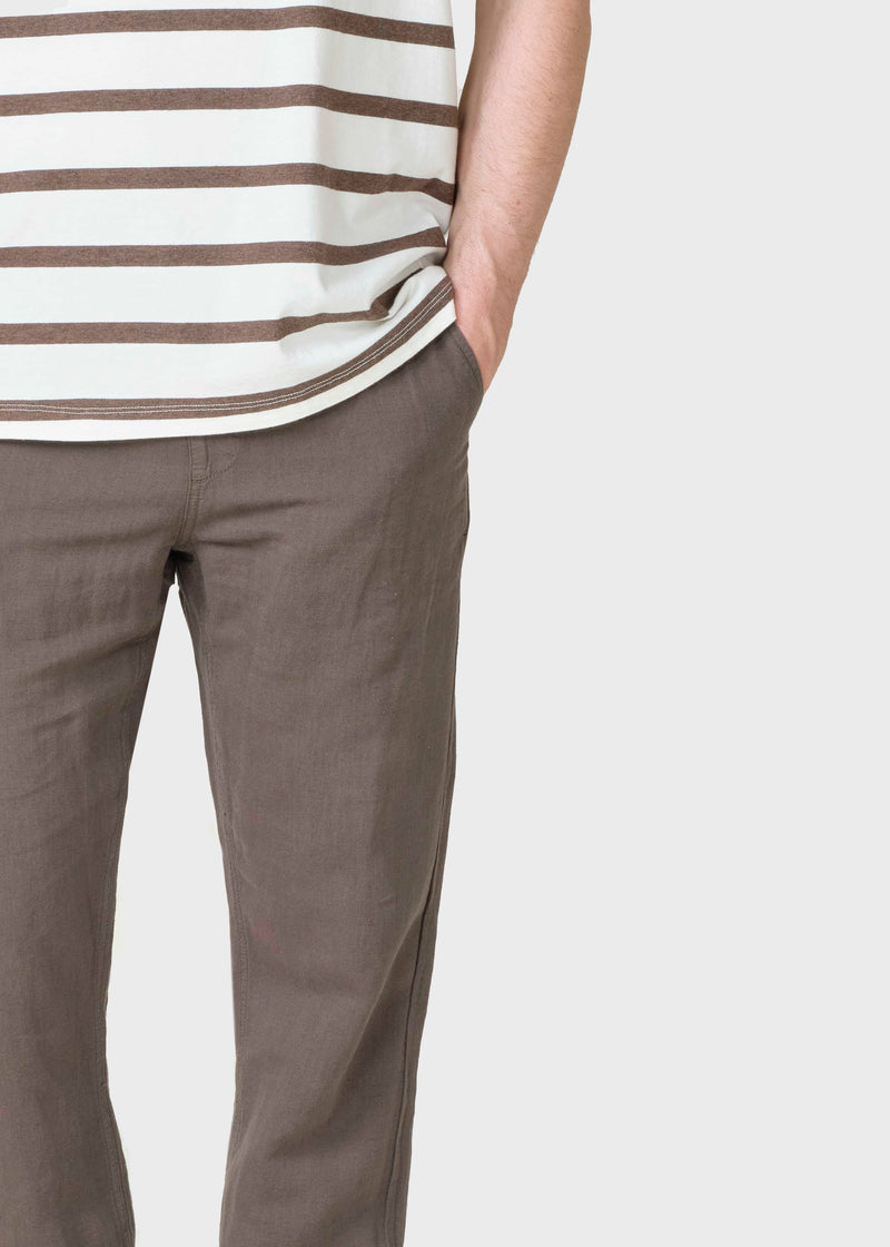 Klitmøller Collective ApS Birger Cotton/Linen pants Pants Taupe