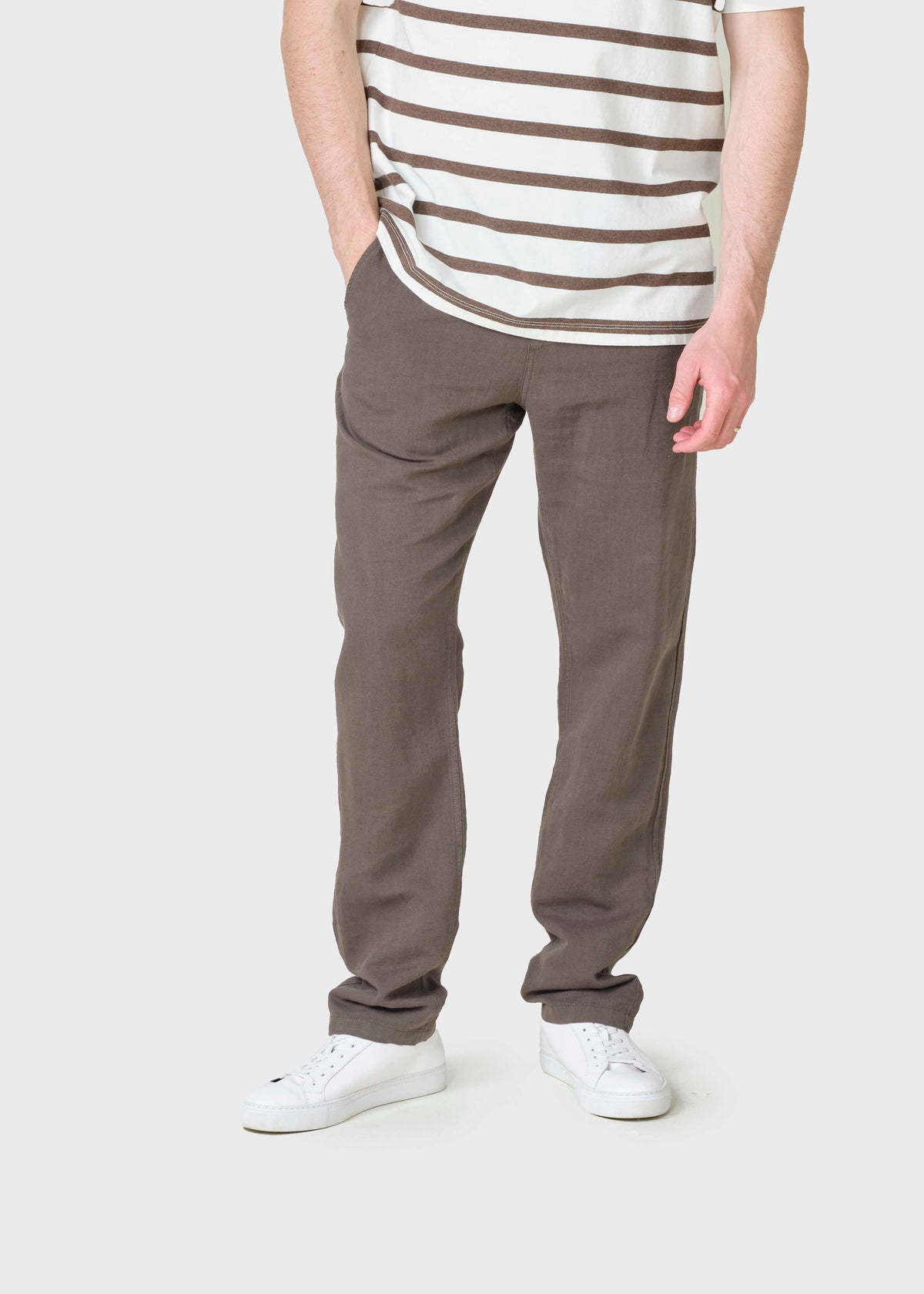 Klitmøller Collective ApS Birger Cotton/Linen pants Pants Taupe