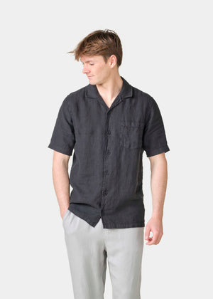Klitmøller Collective ApS Birger S/S linen OCS Shirts Black