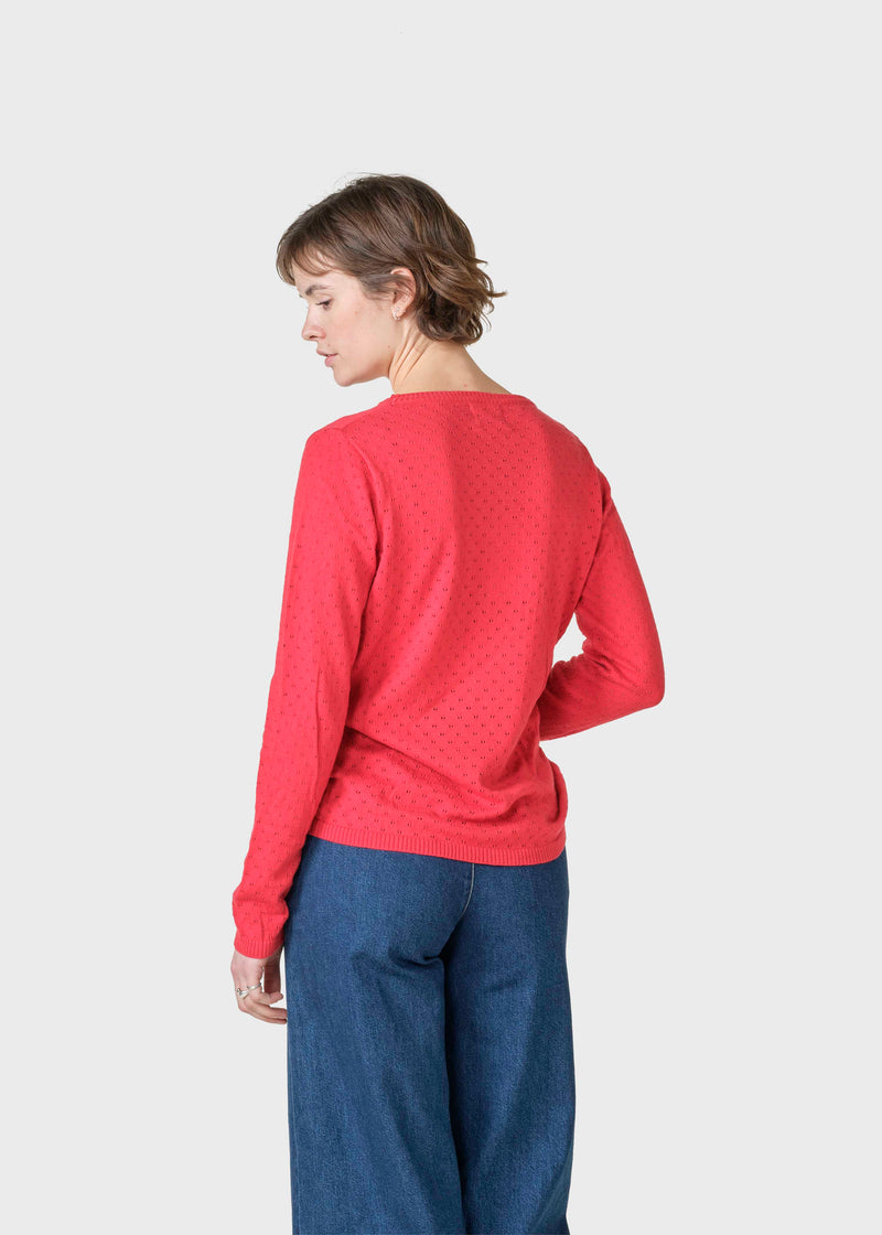 Klitmøller Collective ApS Birla knit Knitted sweaters Red