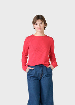 Klitmøller Collective ApS Birla knit Knitted sweaters Red