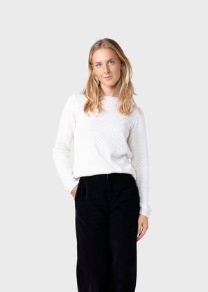 Klitmøller Collective ApS Birla knit Knitted sweaters Cream