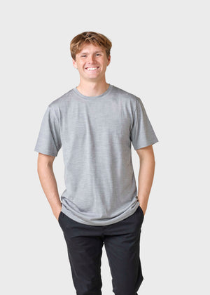Klitmøller Collective ApS Buster tee T-Shirts Grey melange