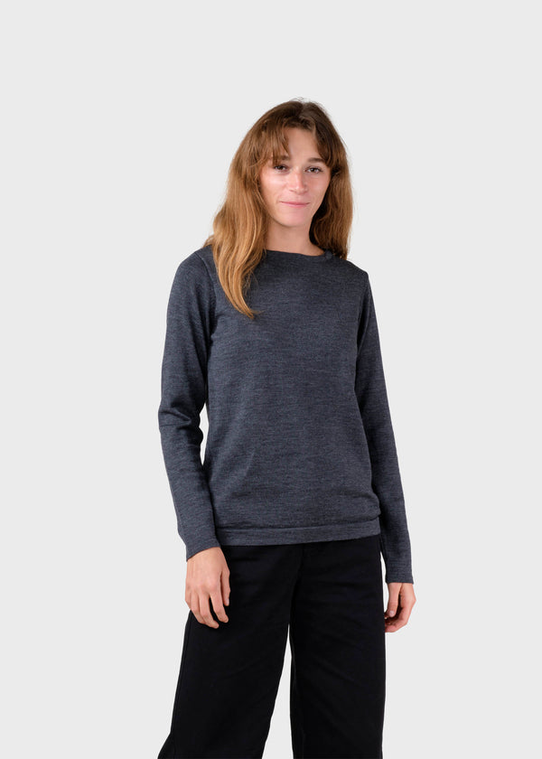 Klitmøller Collective ApS Charlotte knit Knitted sweaters Anthracite