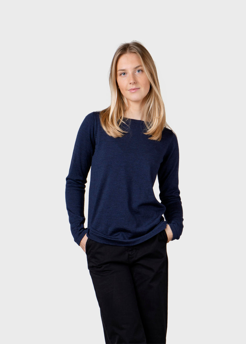 Klitmøller Collective ApS Charlotte knit Knitted sweaters Deep blue