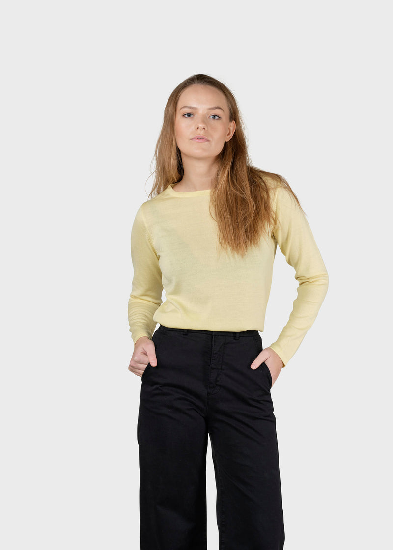 Klitmøller Collective ApS Charlotte knit Knitted sweaters Lemon sorbet