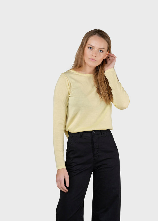 Klitmøller Collective ApS Charlotte knit Knitted sweaters Lemon sorbet