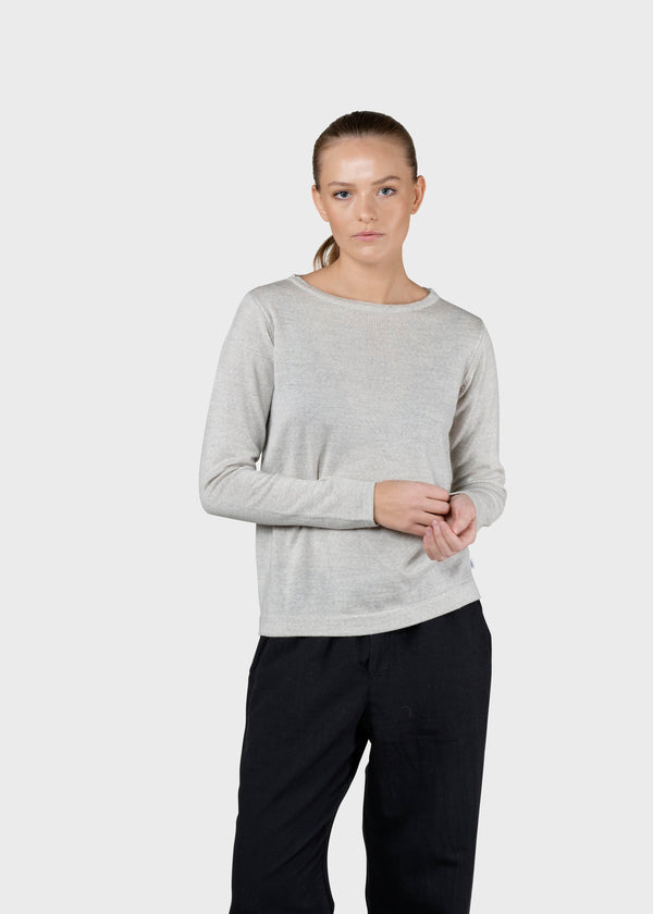 Klitmøller Collective ApS Charlotte knit Knitted sweaters Pastel grey