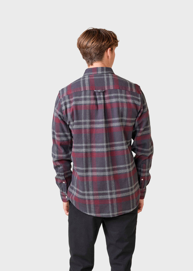 Klitmøller Collective ApS Claus shirt Shirts Grey/red